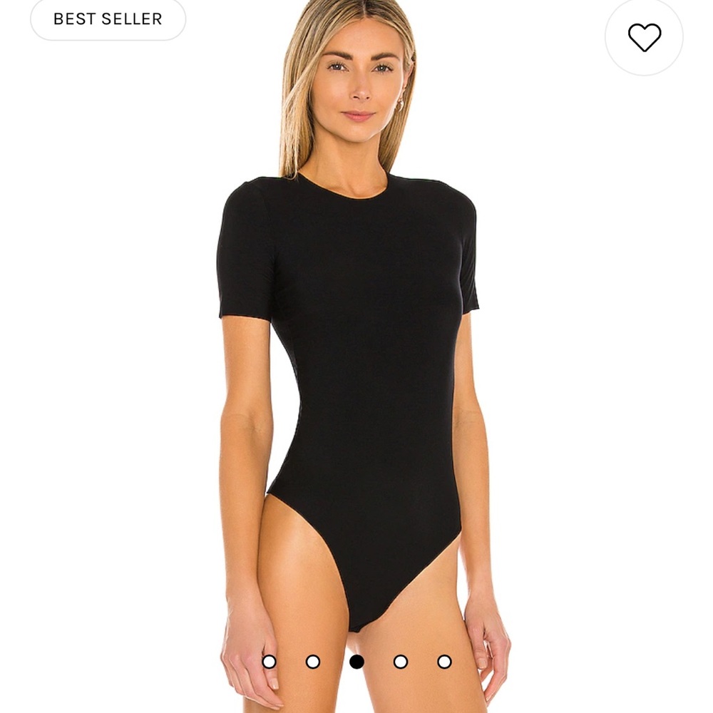 Commando velvet body suit thong m black